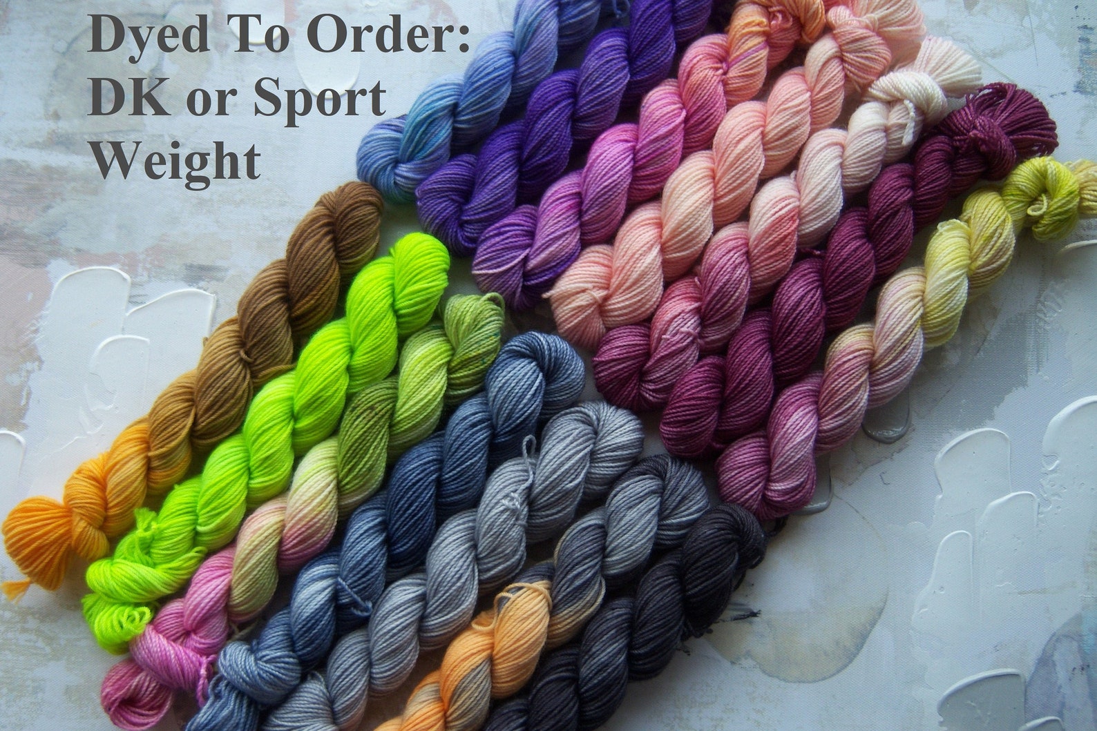 Dyed To Order DK or Sport Weight Yarn Hand dyed Yarn / Etsy