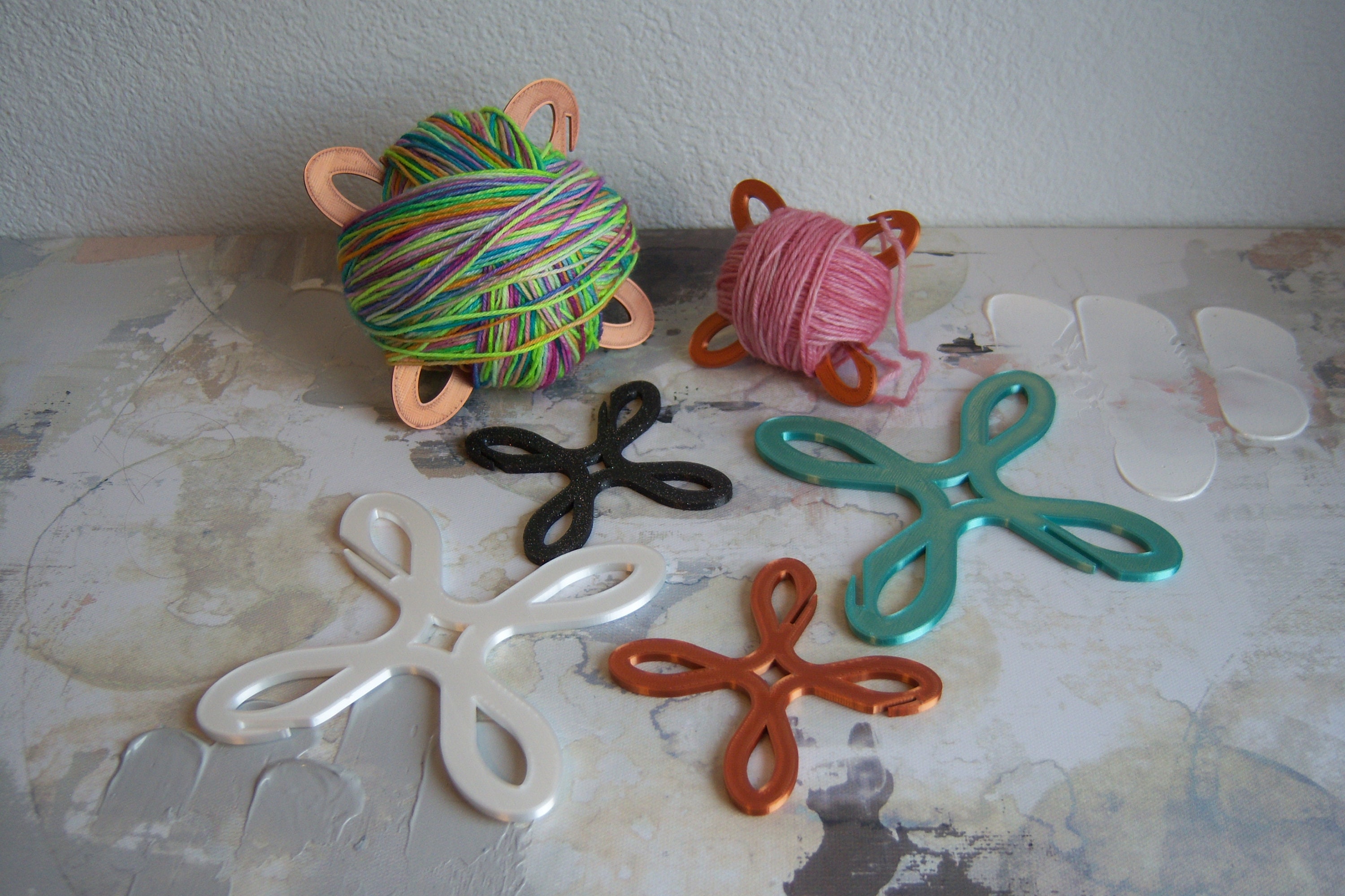 Yarn Bobbins, Yarn Winder, Yarn Holder, XL, Large and Small Yarn Bobbin sets — Craftily Dyed Yarn