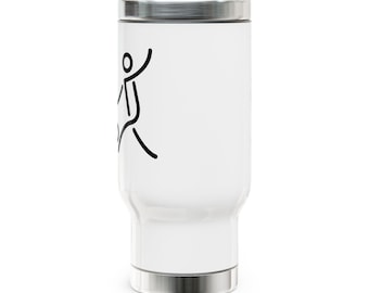 Stainless Steel Travel Mug with Handle, 14oz