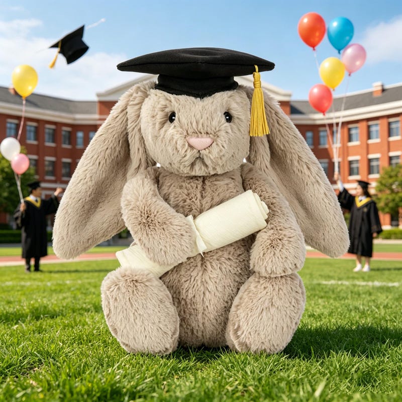 Graduation Jellycat Bunny - Etsy