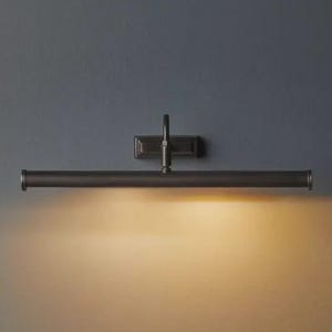 Lámpara de pared moderna de latón, aplique de pared de mediados de siglo, iluminación de galería ajustable, lámpara de arte vintage