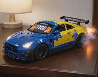 LED Hypercar Alarm Clock – Realistic Engine Sound Desk Decor for Car Fans