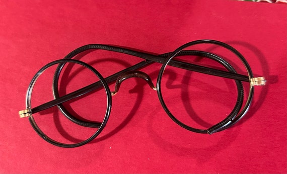 Antique eyeglass frames SMALL spectacle frames Vi… - image 2