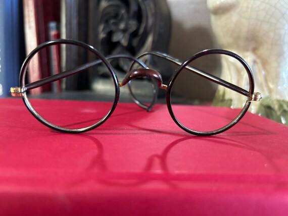 Antique eyeglass frames SMALL spectacle frames Vi… - image 1