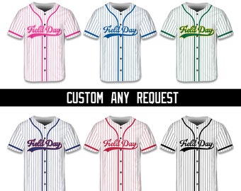 Custom Field Day Trip Baseball Jersey Personalized Field Day Let The Game Begin Jersey Baseball Game Day Matching Outfit For Baseball Player