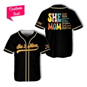 Custom Mother's Day Gift Baseball Jersey Personalized Best Mom Ever Baseball Game Day Matching Outfit Gift For Mama Mom Mommy Bruh Jersey