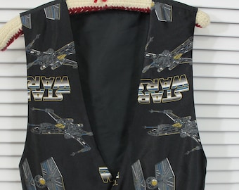 Vintage 1997 Star Wars Men's Vest Rare Official Size S/M