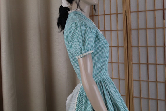 Vintage Pastel Green/White Square Dance Dress Siz… - image 3