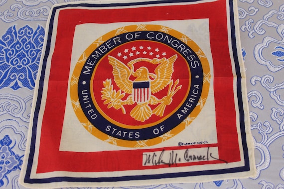 Vintage Frankie Welch Member of Congress Handkerc… - image 1