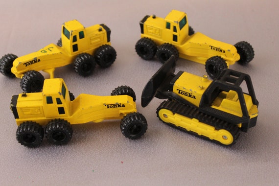 4 Vintage Tonka Toys Mini Die Cast Minatures Etsy UK