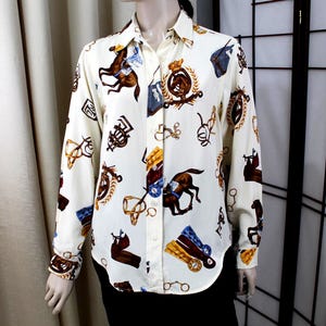 Ralph Lauren Silk Shirt - Etsy