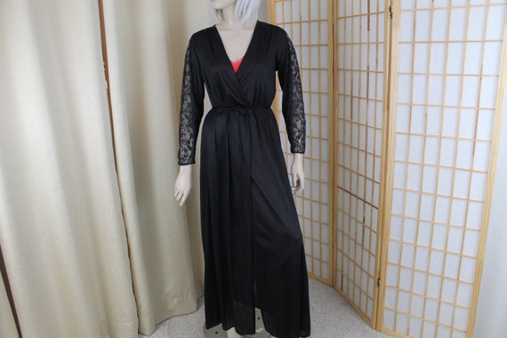 Vintage Maidenform Dreamwear Long Black Nylon Pei… - image 2
