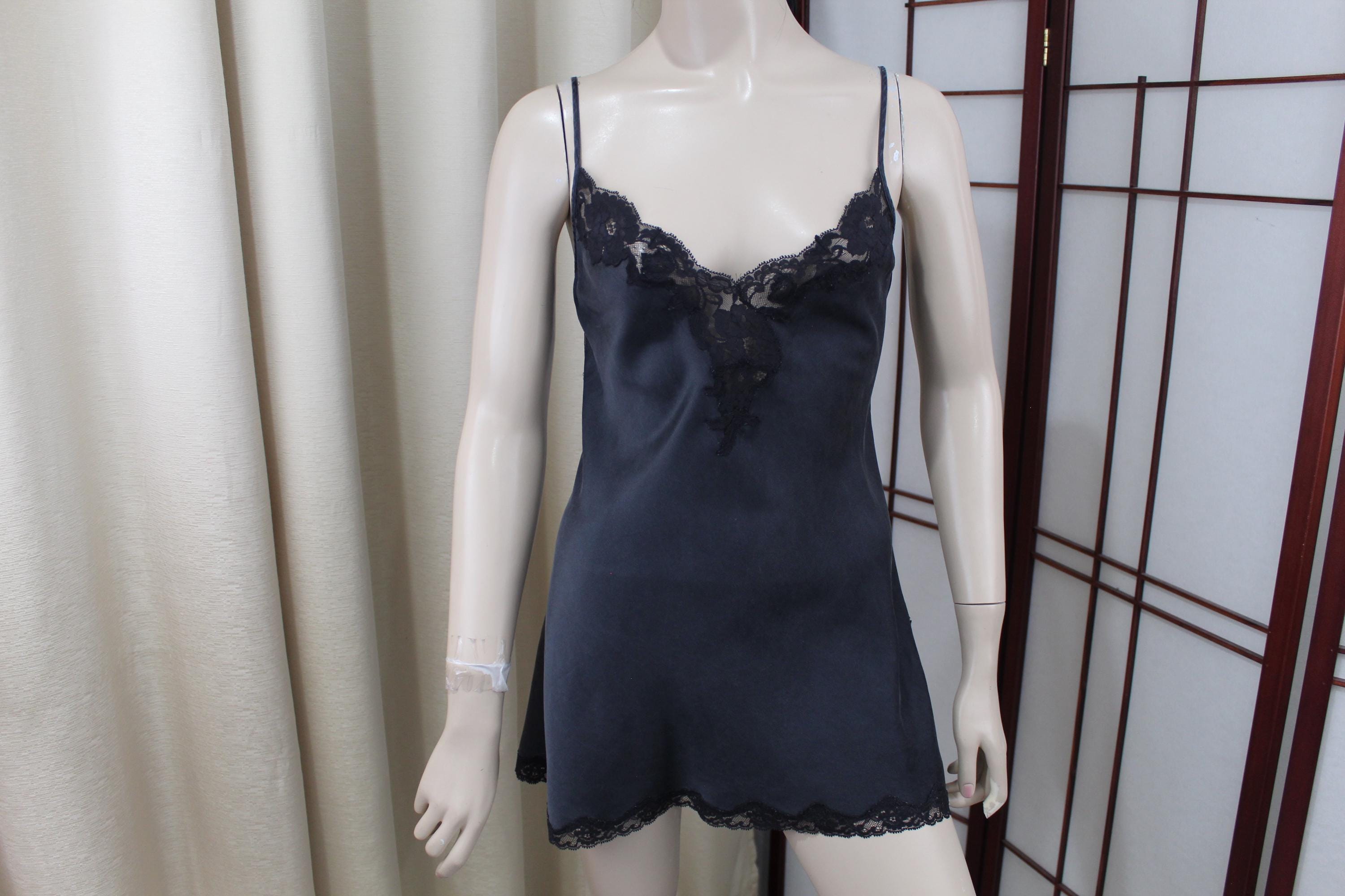 Chemise Vintage Victoria's Secret - Imprimé Bleu, Taille L, Neuve Sans étiquette