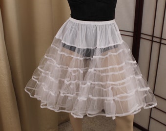 Vintage White Underskirt 2 Layer Size S/M 20-32" Waist