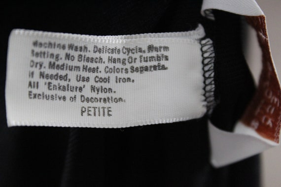Vintage Maidenform Dreamwear Long Black Nylon Pei… - image 10