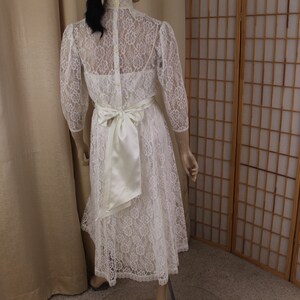 Vintage Gunne Sax by Jessica Mcclintock White Lace Wedding Dress Size ...