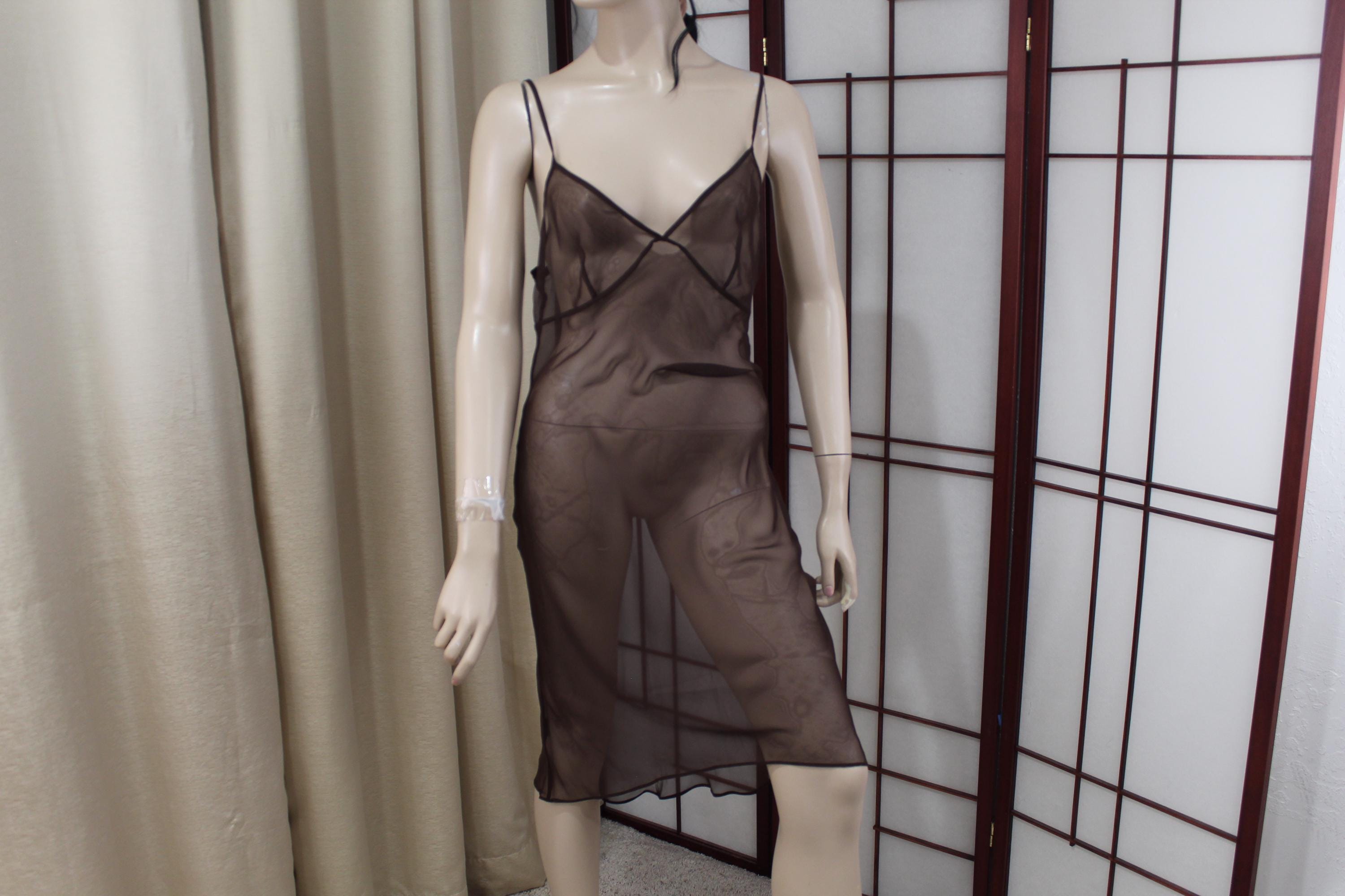 Vintage 'silk' Two Piece Brown Dress Max Studio Size Small/medium Plus Slip - Etsy Denmark Vintage 'silk' Two Piece Brown Dress Max Studio Size Small/medium Plus Slip - Etsy Denmark