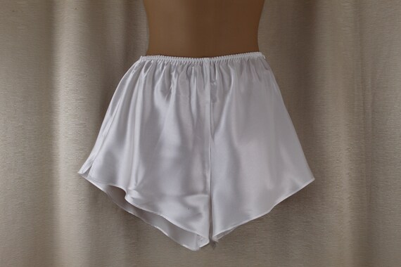 Vintage White Silky Satin French Knickers/Sleep S… - image 5