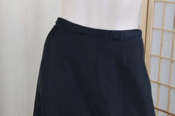 Vintage Long Black Silk Skirt Lined Evening/Forma… - image 1