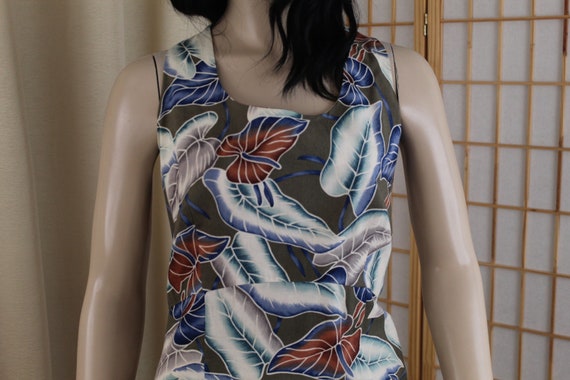 Vintage Hilo Hattie Sleeveless Dress Size 16 - image 1
