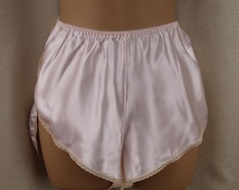 Vintage Myonne Flüssigkeit Satin Schlaf Shorts Größe M/L 72-100 cm Taille