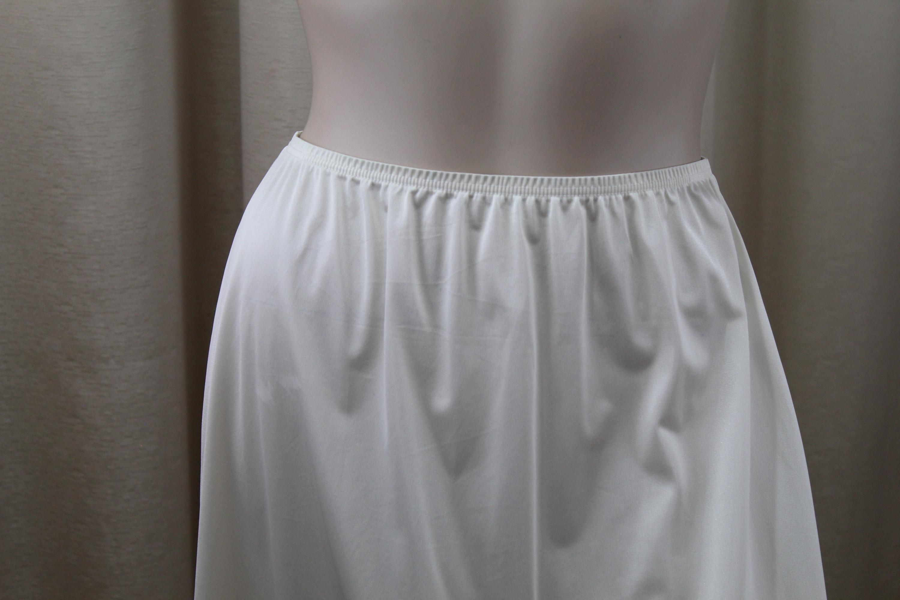 Warner's Slip Donna – Microfibra Setosa, Fascia Anti-muffin Top, Bianco, Taglia L (US)