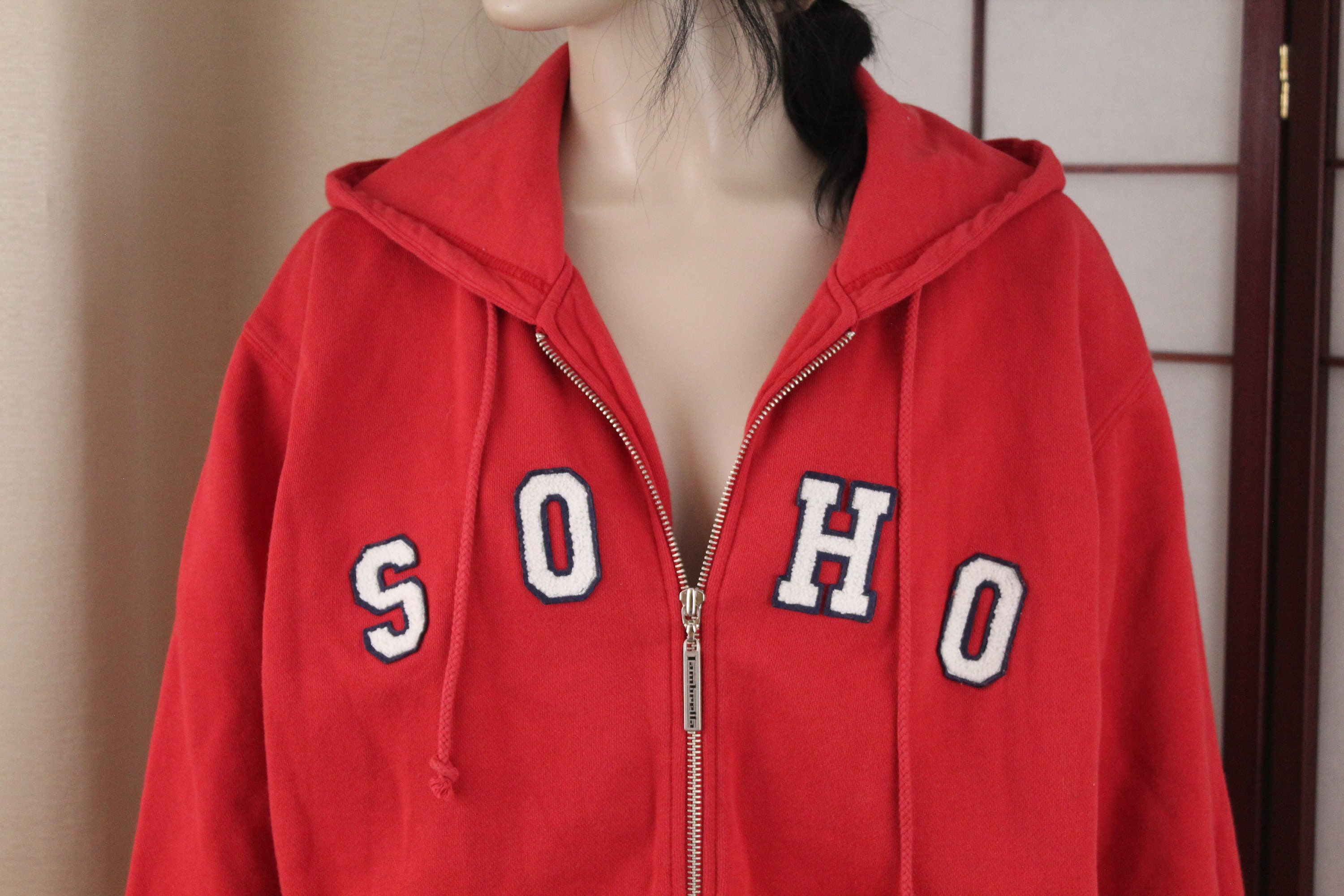 Vintage Lambretta Red SOHO Hoodie Size M L Soft Italian Scooter Co Etsy UK