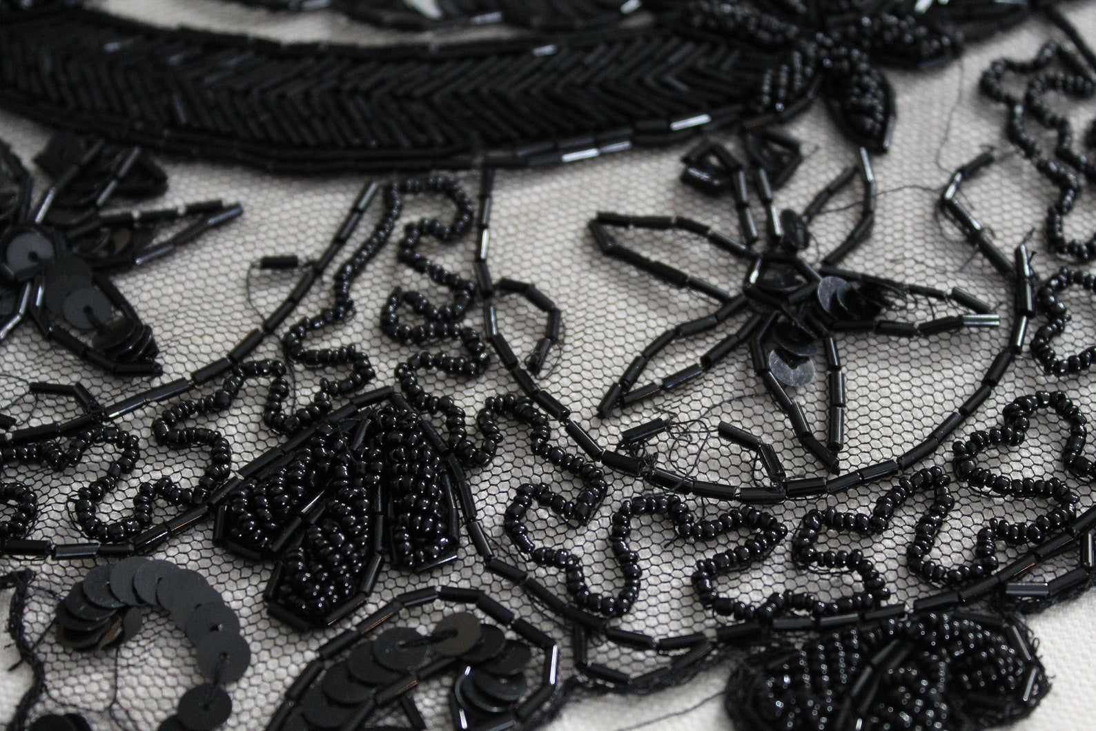 black sequin wrap