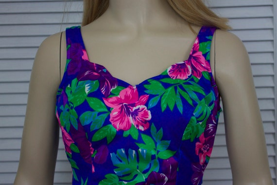 Vintage Floral One Piece Bathing Suit Maxine Of H… - image 2