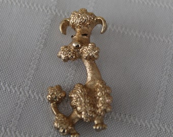 Vintage Gold Toy Poodle Avon Collecible 1950s