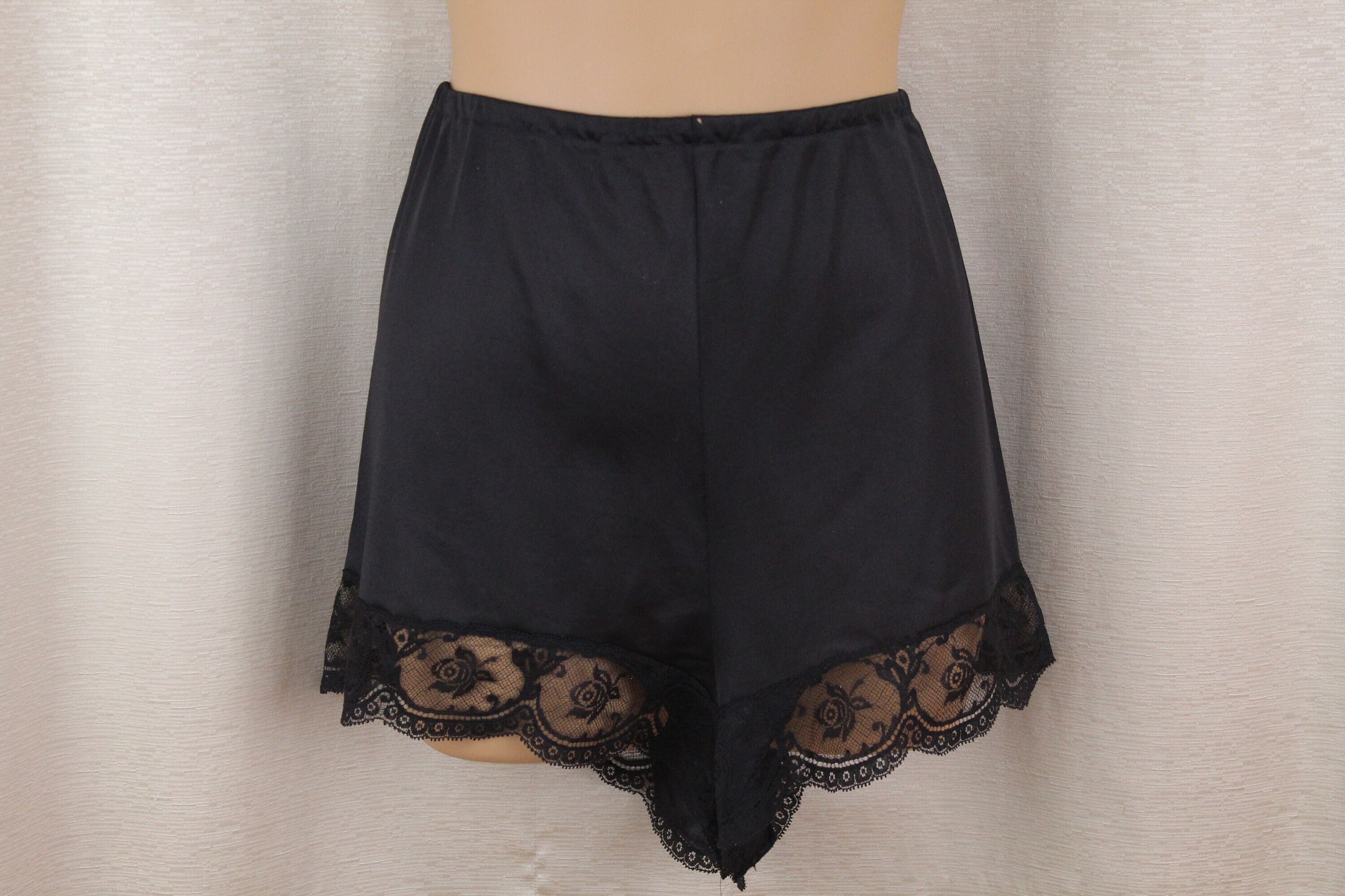 Vintage Lorraine French Knickers/sleep Shorts Black Size 7 -  UK