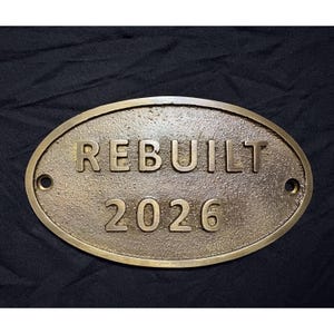 Custom Solid Brass Oval Plaque – Custom Engraved Historic House Sign And Name Plate