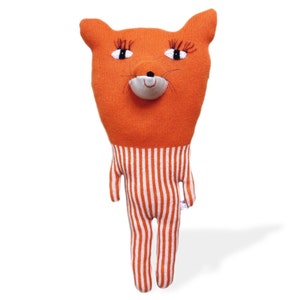 Lady Fox - Handmade Stuffed Animal - Soft Lambswool Plush - Kids Toy - Gift for Children