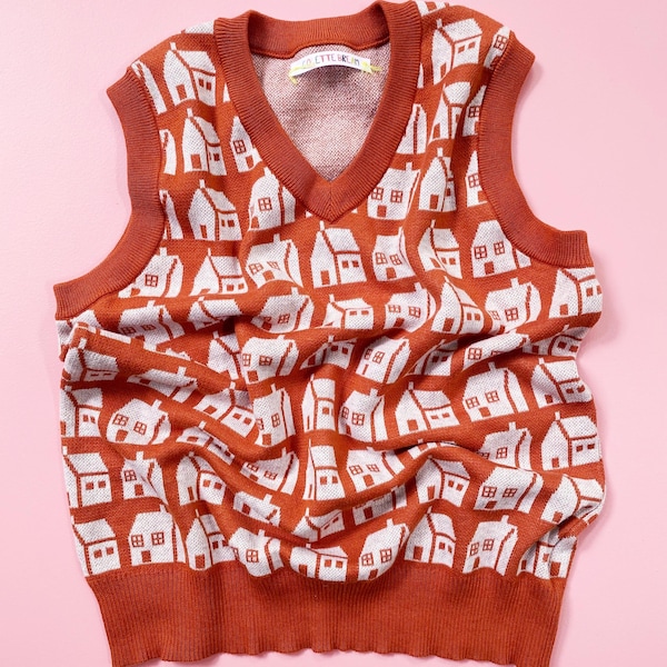 Vest Village, House knit Sweater Vest