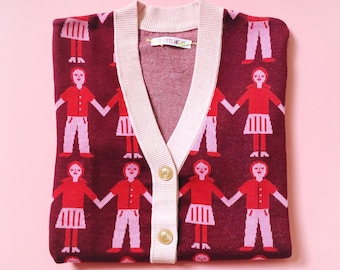 Better Together - Jacquard knit Cardigan Sweater