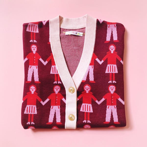 Better Together - Jacquard knit Cardigan Sweater