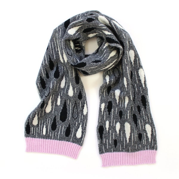 Rainy Day knit Scarf - Lambswool