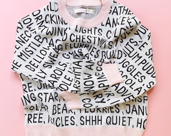 Wordy 'Christmas' knit Sweater