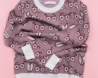 Spectacles knit Sweater - eyeglasses pattern
