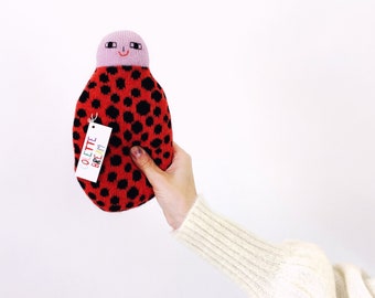 Ladybug, soft knitted lambswool toy, plush, softie