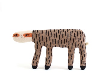 Lala the Sloth - soft knitted lambswool toy, plush, softie