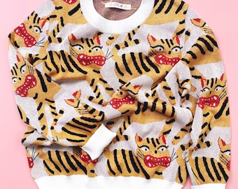 Hariko Tora, Magic Tiger knit Sweater
