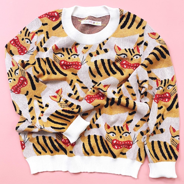 Hariko Tora, Magic Tiger knit Sweater
