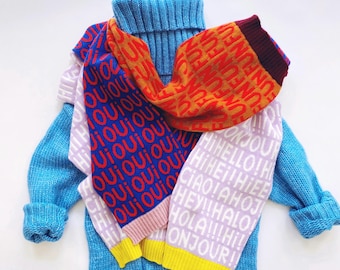 FUN knit Scarf - Lambswool