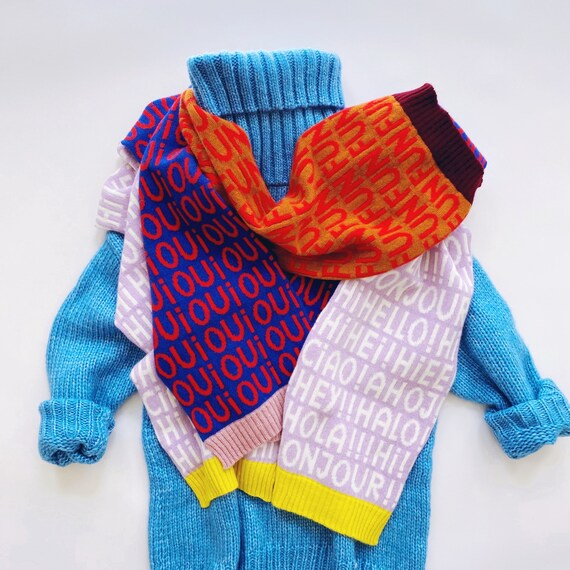 Handmade wool scarf discount