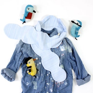 Handmade Cloud Knit Scarf: Fun Merino Wool Winter Scarf