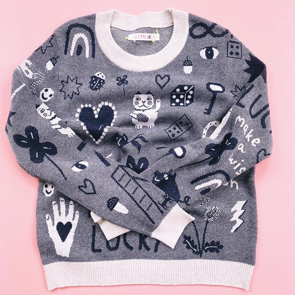 Lucky Me - Jacquard knit Sweater