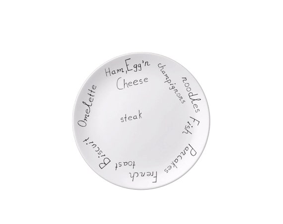 Wordy Plate Tableware Dinnerware Melamine Plate Kids Etsy