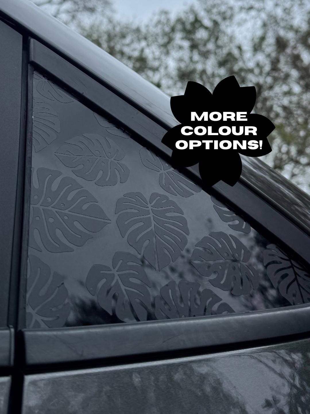 Monstera Leaves Decal | Waterproof Leaf Vinyl Sticker | Car Window ...