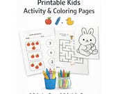 Toddler Activity Printable, Preschool Worksheets, Kids Learning Pages (PDF Download)